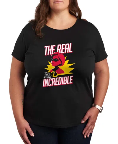 Hybrid Apparel Plus Size The Incredible The Real Mrs Incredible Short-sleeve Graphic T-shirt In Black