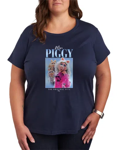 Hybrid Apparel Plus Size The Muppets Miss Piggy Original Diva Short-sleeve Graphic T-shirt In Multi