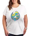 Hybrid Apparel Plus Size The Smurfette Graphic T-shirt In White