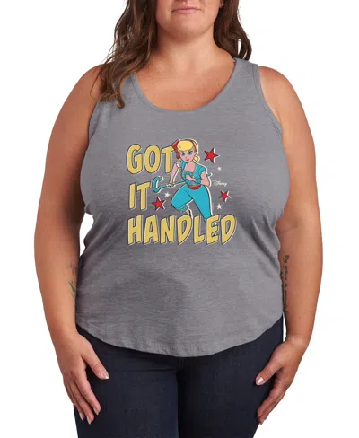 Hybrid Apparel Plus Size Toy Story 4 Got It Handled Racerback Sleeveless Tank Top In Gray