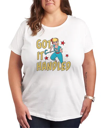 Hybrid Apparel Plus Size Toy Story 4 Got It Handled Short-sleeve Graphic T-shirt In White