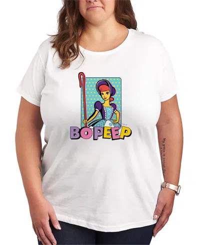 Hybrid Apparel Plus Size Toy Story Bo Peep Short-sleeve Graphic T-shirt In White