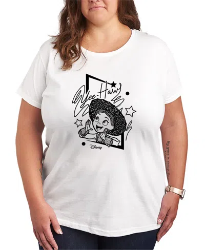 Hybrid Apparel Plus Size Toy Story Jesse Yeehaw Short-sleeve Graphic T-shirt In White