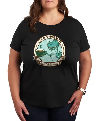 Hybrid Apparel Plus Size Toy Story Rex Roarsome Day Short-sleeve Graphic T-shirt In Black