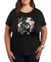 Hybrid Apparel Plus Size Trendy Star Wars Classics Graphic Crewneck T-shirt In Black