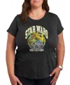 Hybrid Apparel Plus Size Trendy Star Wars Classics Graphic Crewneck T-shirt In Black