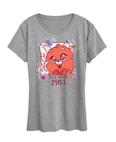 Hybrid Apparel Plus Size Turning Red Mei Red Panda Graphic T-shirt In Green