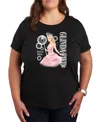 Hybrid Apparel Plus Size Wicked Elphaba Glinda Graphic Tee In Black