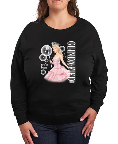 Hybrid Apparel Plus Size Wicked Glinda Graphic Pullover T-shirt In Black