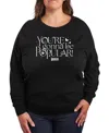 Hybrid Apparel Plus Size Wicked Graphic Pullover T-shirt In Black