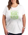 Hybrid Apparel Plus Size Wicked Not Your Basic Witch Graphic T-shirt