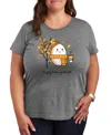 Hybrid Apparel Plus Sizehumpty Dumpty Women's Short Sleeve Graphic T-shirts In Gray