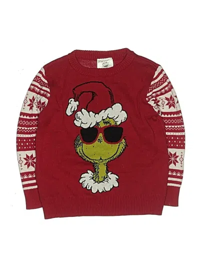 Pre-owned Hybrid Apparel Kids' Pullover Sweater In Red