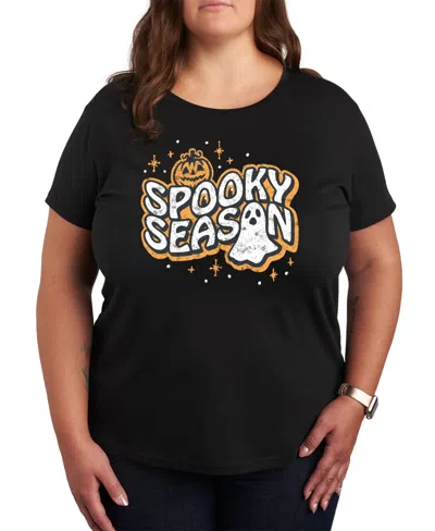 Hybrid Apparel Spooky Season Plus Size Graphic Tee In Black