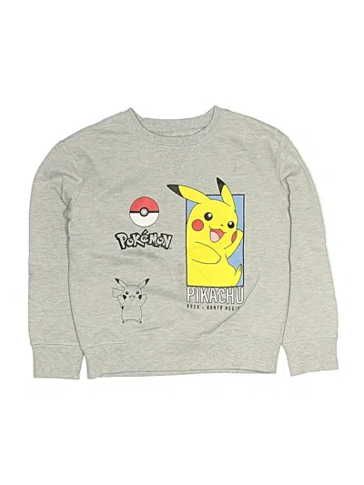 Pre-owned Hybrid Apparel Kids' Sweatshirt In Silver
