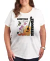 Hybrid Apparel Tennessee Stamp Plus Size Graphic T-shirt In White