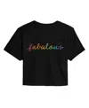 Hybrid Apparel Trendy Juniors Fabulous Cropped Tee In Black