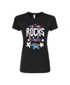 Hybrid Apparel Trendy Juniors Lilo And Stitch Usa Graphic Tee In Black