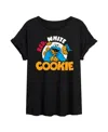 Hybrid Apparel Trendy Juniors Sesame Street Graphic Oversized Tee In Black