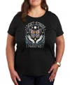 Hybrid Apparel Plus Size Don't Stress Manifest Graphic Pullover T-shirt In Black