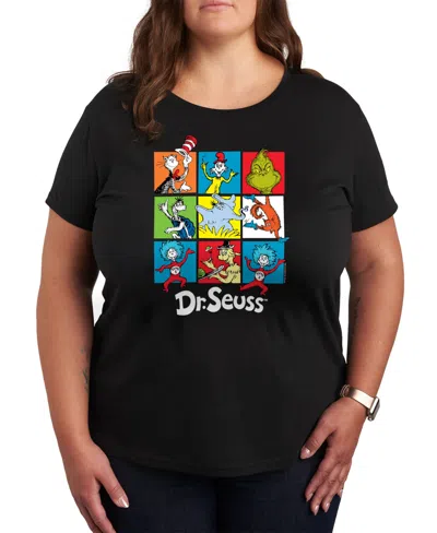 Hybrid Apparel Trendy Plus Size Dr. Seuss Graphic T-shirt In Black