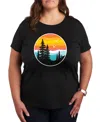 HYBRID APPAREL TRENDY PLUS SIZE NATURE GRAPHIC T-SHIRT