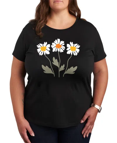 Hybrid Apparel Trendy Plus Size Graphic T-shirt In Black