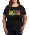 Hybrid Apparel Trendy Plus Size Graphic T-shirt In Black