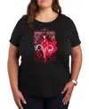 Hybrid Apparel Trendy Plus Size Scarlet Witch Graphic Crew Neck T-shirt In Black