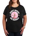 Hybrid Apparel Trendy Wizard Of oz Bubble Plus Size Graphic T-shirt In Black