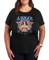 Hybrid Apparel Virgo Zodiac Plus Size Graphic T-shirt In Black