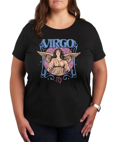 Hybrid Apparel Virgo Zodiac Plus Size Graphic T-shirt In Black