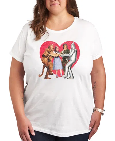 Hybrid Apparel Wizard Of oz Tee Plus Size Graphic Tee In White