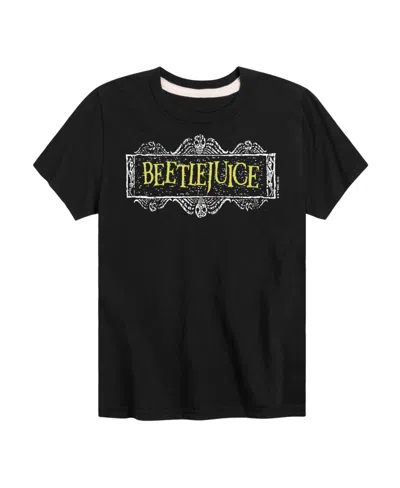 Hybrid Kids' Big Boys Beetlejuice Graphic Tee In Black