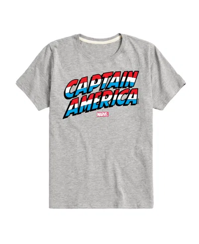 Hybrid Kids' Big Boys Captain America Graphic T-shirt In Gray