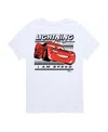 Hybrid Big Boys Cars Lightning Mcqueen Graphic Tee In White
