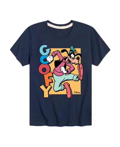 Hybrid Kids' Big Boys Disney Goofy Graphic Tee In Blue