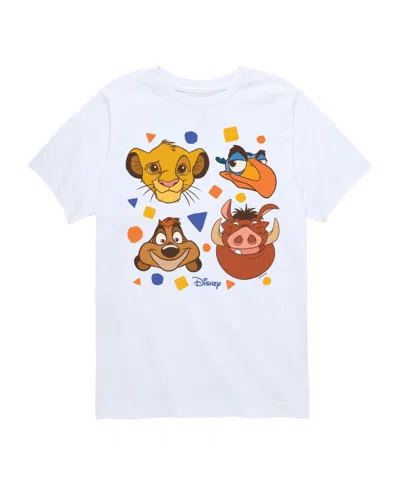 Hybrid Kids' Big Boys Disney Lion King Graphic Tee In White