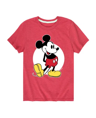 Hybrid Kids' Big Boys Disney Mickey Mouse Graphic T-shirt In Red