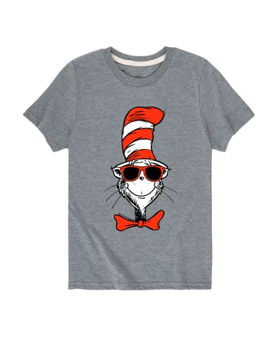 Hybrid Kids' Big Boys Dr. Seuss Cat In The Hat Graphic T-shirt In Gray