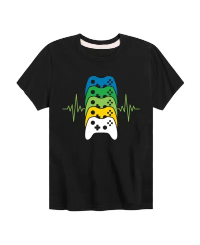 Hybrid Kids' Big Boys Game Controller Graphic Tee In Black