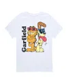 Hybrid Big Boys Garfield Cool Graphic T-shirt In White