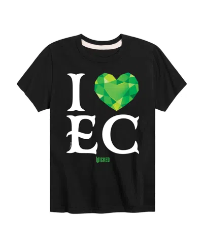 Hybrid Kids' Big Boys I Love Ec Graphic Tee In Black