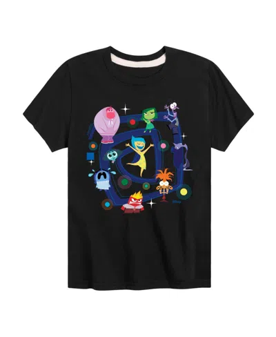 Hybrid Kids' Big Boys Inside Out 2 Graphic Tee In Black