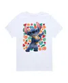 Hybrid Big Boys Lilo Stitch Live Action Stitch Fruit Graphic T-shirt
