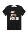 Hybrid Big Boys Live Love Soccer Graphic Tee In Black
