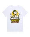 Hybrid Big Boys Peanuts Beagle Scout Crew Graphic T-shirt In White
