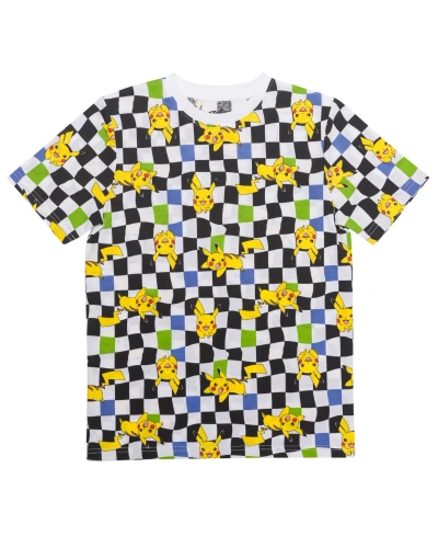 Hybrid Kids' Big Boys Pikachu All Over Print Short Sleeve Graphic T-shirt In Multi