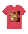 Hybrid Big Boys Pokemon Eevee Graphic T-shirt In Red