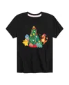 Hybrid Big Boys Pokemon Group Tree Graphic Tee In Black